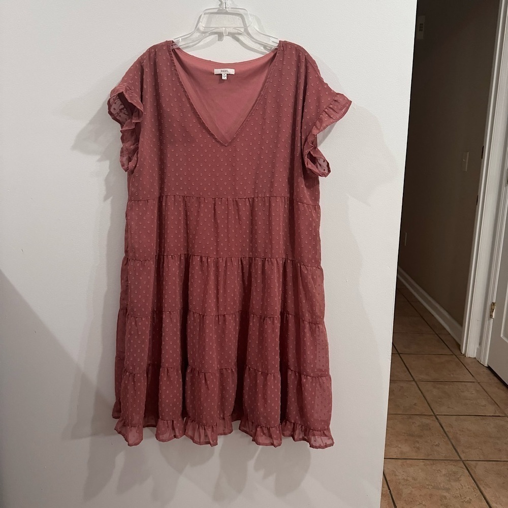 Jodifl Swiss Dot Babydoll Dress Size Medium